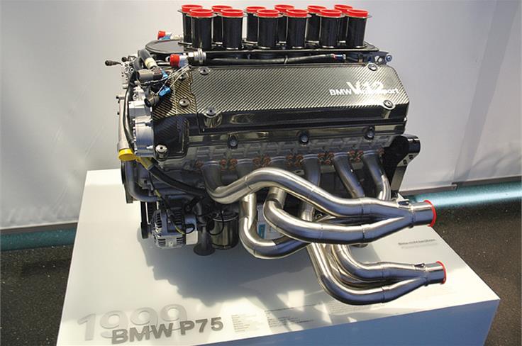 BMW P75 Engine of the 1999 V12 LMR Le Mans winner. The Classic Museum's motorsport collection is a must see